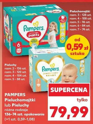 Pieluchy różne rodzaje promocja w Kaufland
