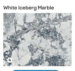 Ścianka kompaktowa White Iceberg Marble 60x0.3x300cm promocja w Castorama