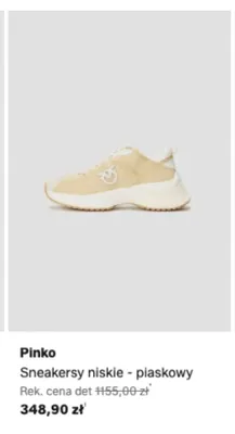 Sneakersy niskie Pinko piaskowy promocja w Lounge by Zalando
