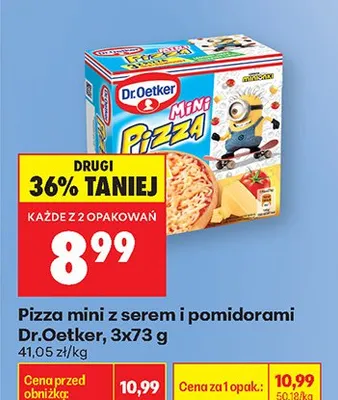 Pizza mini z serem i pomidorami promocja w Biedronka