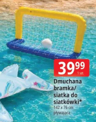 Dmuchana bramka/siatka do siatkówki promocja w Leclerc
