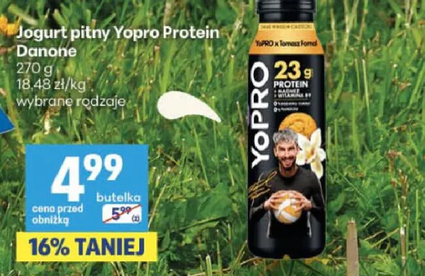 Jogurt pitny YoPRO Protein Danone promocja w Delikatesy Centrum