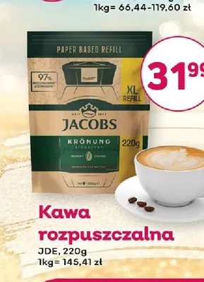 Kawa rozpuszczalna Jacobs Krönung 220 g promocja w Bliski