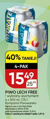 Piwo Lech Free wybrany asortyment promocja w Chata Polska
