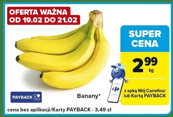 Banany promocja w Carrefour Express