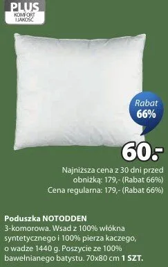 Poduszka HOTODDEN promocja w Jysk