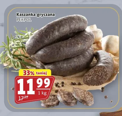 Kaszanka gryczana Pekpol promocja w Prim Market