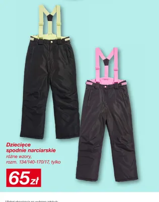 Dziecięce spodnie narciarskie rozm. 134/140-170/17 promocja w KiK