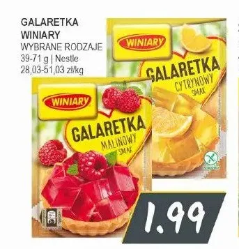 Galaretka malinowa Winiary promocja w Słoneczko