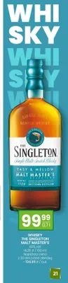 Whisky The Singleton Malt Master's 40% vol. promocja w Twój Market