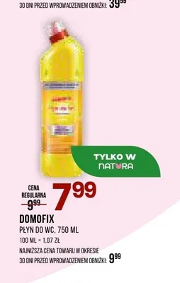Płyn do WC Domofix promocja w Drogerie Natura