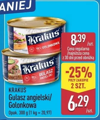 Gulasz angielski/golonkowa promocja w Aldi