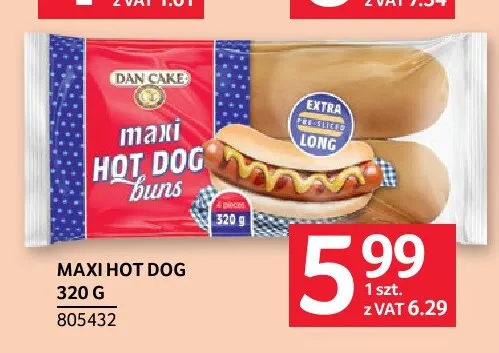 Maxi hot dog Dan Cake promocja w Selgros