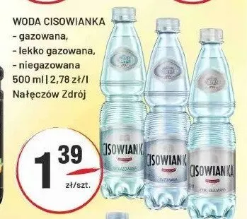 Woda mineralna Cisowianka niegazowana promocja w Sedal