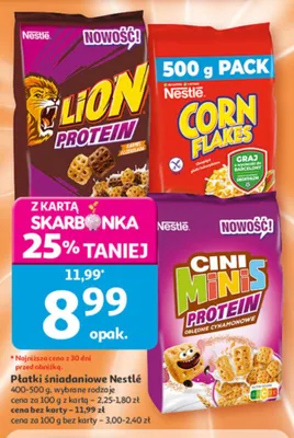 Płatki śniadaniowe Nestlé promocja w Auchan
