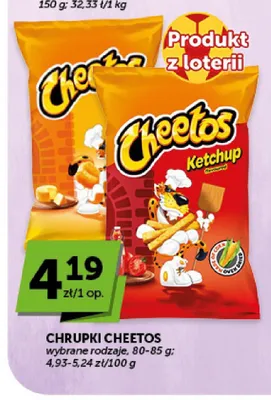 Chrupki Cheetos serowe promocja w ABC
