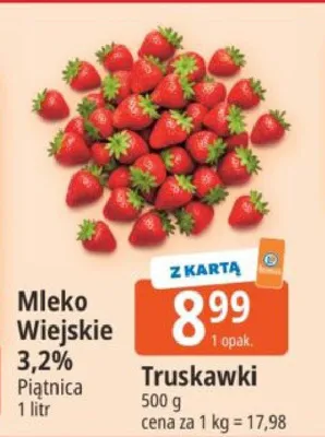Mleko Wiejskie 3,2% Piątnica promocja w Leclerc