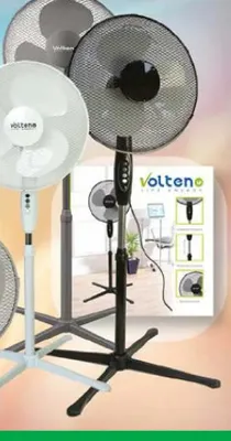 Wentylator stojący Volteno czarny promocja w Dino