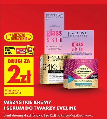 Kremy i serum do twarzy Eveline promocja w Biedronka