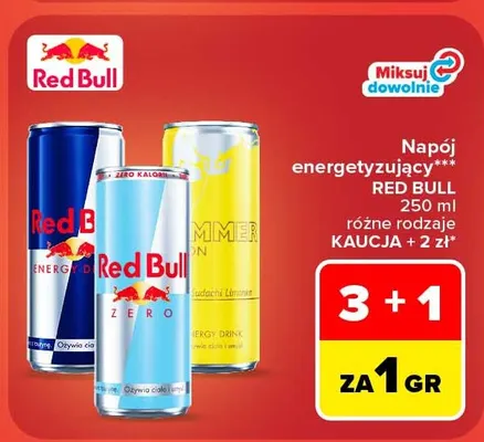 Napój energetyzujący Red Bull Summer Edition Sudachi Limonka promocja w Carrefour Market