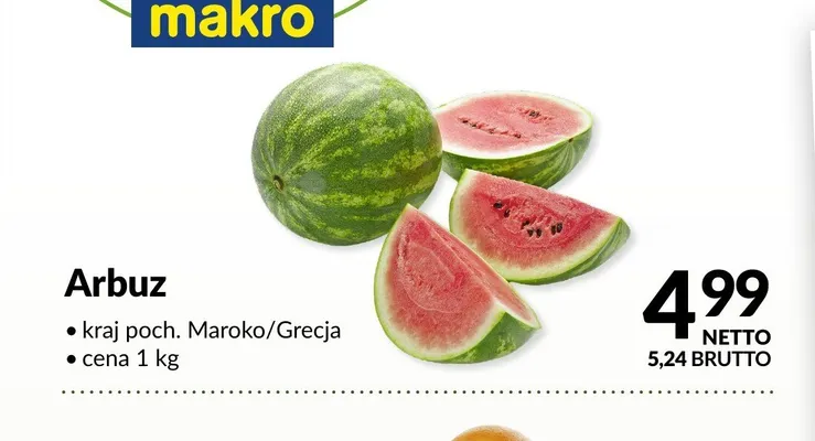 Arbuz Maroko/Grecja promocja w Makro