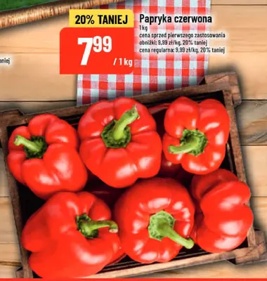 Papryka czerwona promocja w POLOmarket
