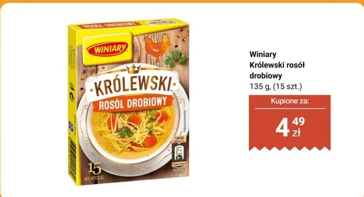 Królewski rosół drobiowy promocja w Biedronka