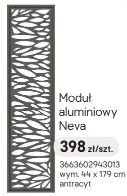 Moduł aluminiowy Neva antracyt promocja w Castorama