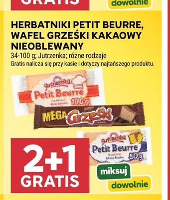 Wafel Grześki kakaowy nieoblewany promocja w Stokrotka