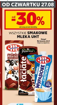 Mleko smakowe smak ciasteczko Mlekovita promocja w Kaufland