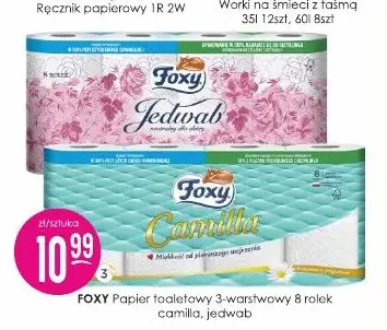 Papier toaletowy 3-warstwowy 8 rolek Camilla Foxy promocja w Drogerie Jasmin