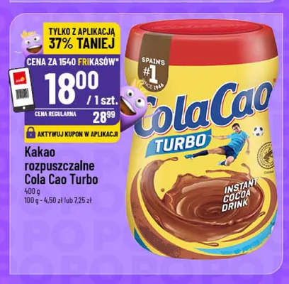 Kakao rozpuszczalne Cola Cao Turbo promocja w POLOmarket