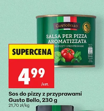 Sos do pizzy z przyprawami aromatizzata promocja w Biedronka