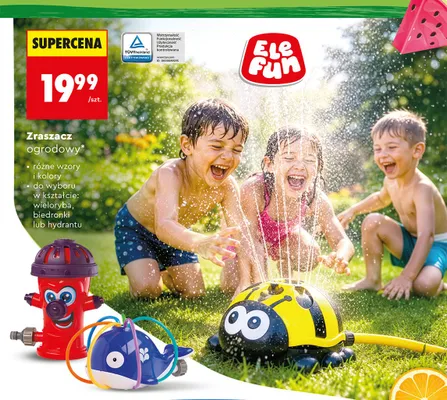 Zraszacz ogrodowy Elefun promocja w Biedronka