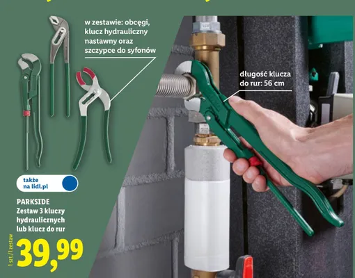 Klucz do rur Parkside promocja w Lidl