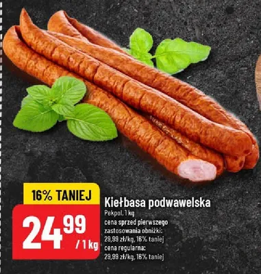 Kiełbasa podwawelska promocja w POLOmarket