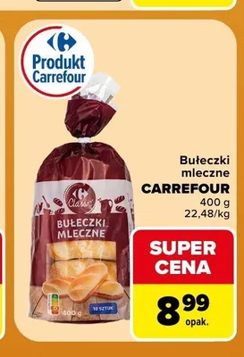 Bułeczki mleczne Carrefour promocja w Carrefour