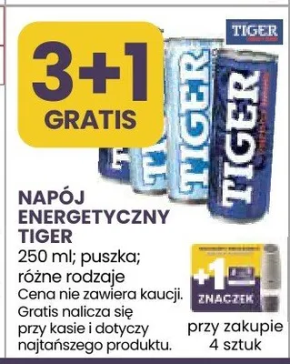 Napój energetyczny Tiger promocja w Stokrotka