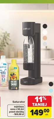 Saturator Push-Air promocja w Carrefour Market