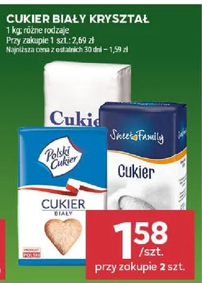 Cukier biały kryształ promocja w Stokrotka