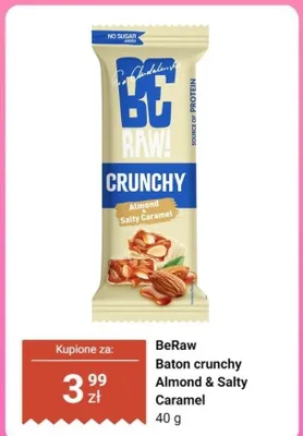 Baton crunchy Almond & Salty Caramel promocja w Dino