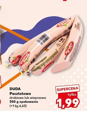Pasztetowa wieprzowa Duda promocja w Kaufland