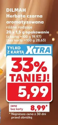 Herbata czarna aromatyzowana DILMAH promocja w Kaufland