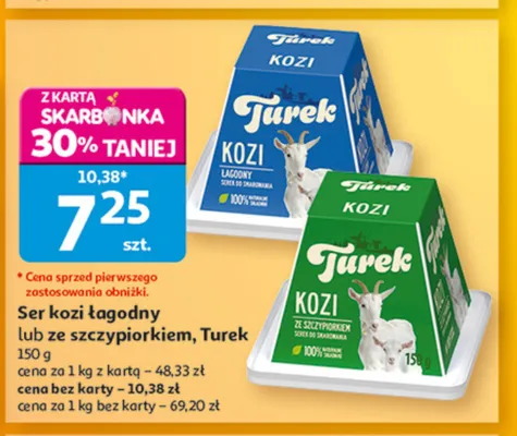 Ser kozi łagodny Turek promocja w Auchan