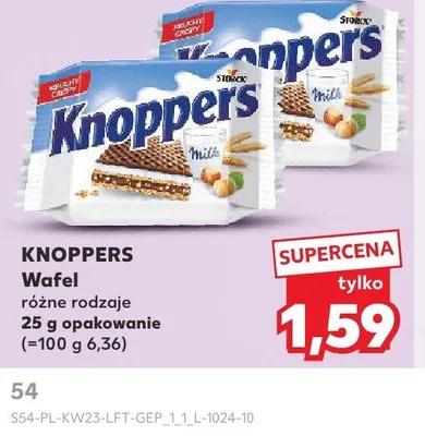 Wafel Knoppers promocja w Kaufland