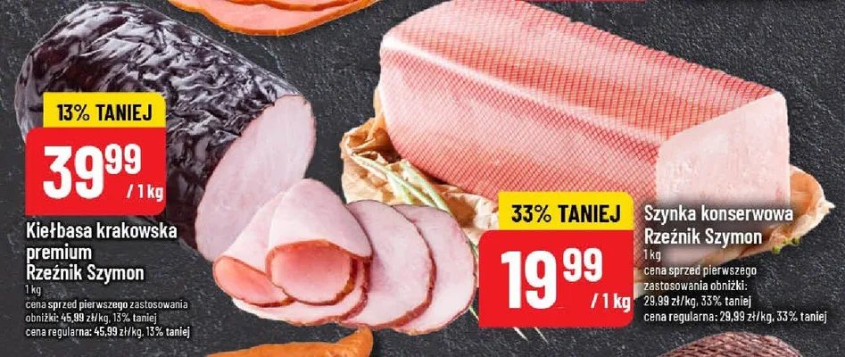 Kiełbasa krakowska premium Rzeźnik Szymon promocja w POLOmarket