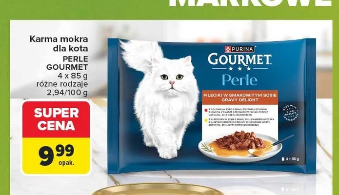 Karma mokra dla kota Gourmet Perle promocja w Carrefour Market