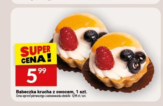 Babeczka krucha z owocem Białecki promocja w Twój Market