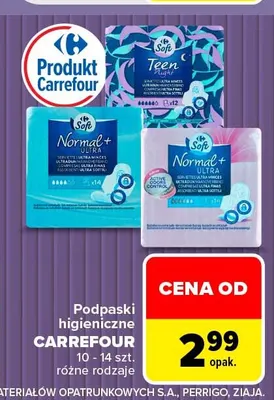 Podpaski higieniczne Carrefour promocja w Carrefour
