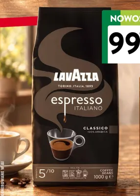 Kawa ziarnista Espresso Italiano Classico Lavazza promocja w Intermarche